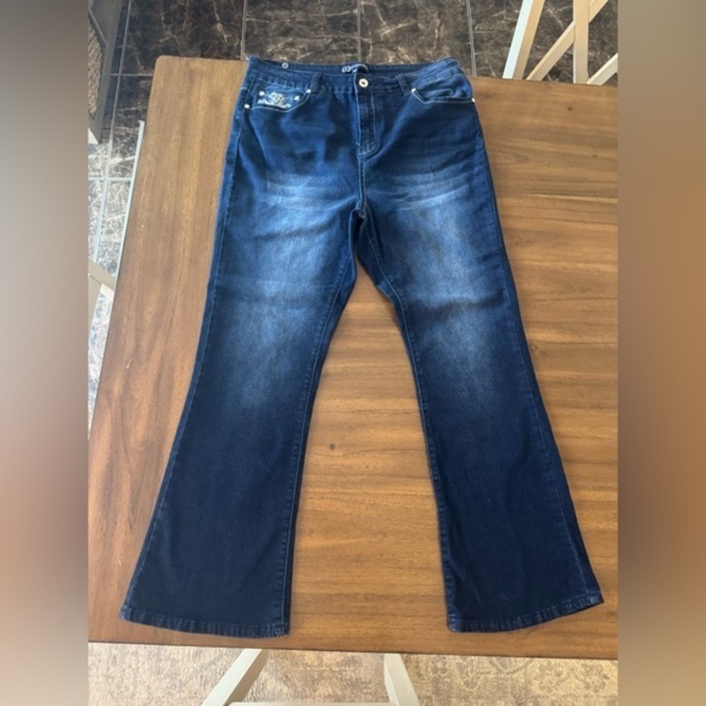 Our Republic For All Dark Blue Flared jeans 16w